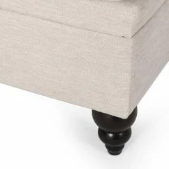 Best Sale 🧨 Wellston Contemporary Tufted Double Chaise Lounge with Accent Pillows - Christopher Knight Home Charcoal/dark Brown 🥰 -Living Room Chairs Sales unnamed file 10790