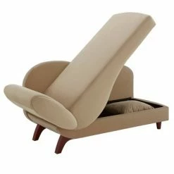 Flash Sale 👏 Gracie Two Toned Dark and Light Functional Chaise with 1 Pillow - Inspire Q Beige 🔔 -Living Room Chairs Sales unnamed file 10820