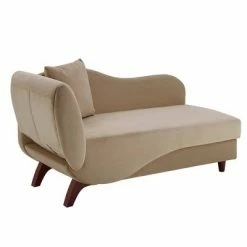 Flash Sale 👏 Gracie Two Toned Dark and Light Functional Chaise with 1 Pillow - Inspire Q Beige 🔔 -Living Room Chairs Sales unnamed file 10827