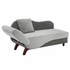 Flash Sale 👏 Gracie Two Toned Dark and Light Functional Chaise with 1 Pillow - Inspire Q Beige 🔔 -Living Room Chairs Sales unnamed file 10829
