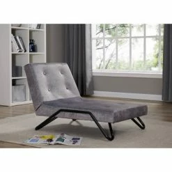 Best deal 🎉 Flip Out Lounger Gray - ACEssentials 😉 -Living Room Chairs Sales unnamed file 10844