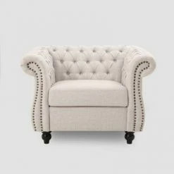Flash Sale 🥰 Westminster Chesterfield Club Chair - Christopher Knight Home Blackberry 🎉 -Living Room Chairs Sales unnamed file 10864