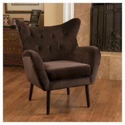 Promo ๐งจ Alyssa New Velvet Armchair - Christopher Knight Home Navy ๐คฉ