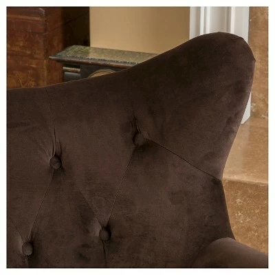 Promo 🧨 Alyssa New Velvet Armchair - Christopher Knight Home Navy 🤩 4 Promo 🧨 Alyssa New Velvet Armchair - Christopher Knight Home Navy 🤩 - Image 2