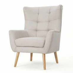 Cheap 🥰 Tamsin Mid-Century Club Chair - Christopher Knight Home Wheat 🛒 -Living Room Chairs Sales unnamed file 10885