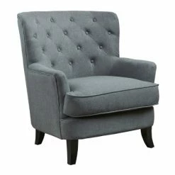Flash Sale ⌛ Anikki Tufted Club Chair - Christopher Knight Home Charcoal 🥰 -Living Room Chairs Sales unnamed file 10889