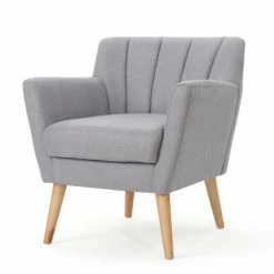 Budget 😍 Merel Mid-Century Club Chair - Christopher Knight Home Gray 🧨 -Living Room Chairs Sales unnamed file 10896
