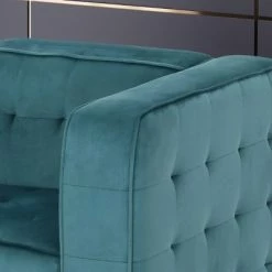 Coupon ⌛ Sanders Modern Glam Velvet Cube Club Chair - Christopher Knight Home Navy Blue 🎁 -Living Room Chairs Sales unnamed file 10901