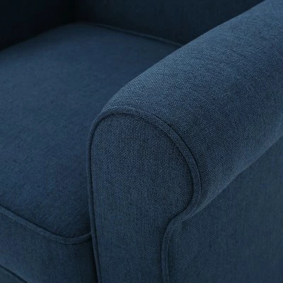 Buy 🥰 Freemont Club Chair - Christopher Knight Home Dark Blue ✨ 4 Buy 🥰 Freemont Club Chair - Christopher Knight Home Dark Blue ✨ - Image 2