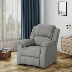 Cheap 🎉 Mozelle Classic Gliding Recliner - Christopher Knight Home Gray Fabric 😍