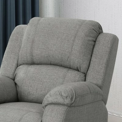Cheap π Mozelle Classic Gliding Recliner - Christopher Knight Home Gray Fabric π 4 Cheap π Mozelle Classic Gliding Recliner - Christopher Knight Home Gray Fabric π - Image 2