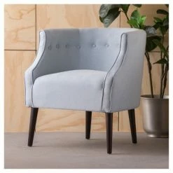 Top 10 🧨 Brandi Upholstered Club Chair - Christopher Knight Home Light Sky Blue 👏 -Living Room Chairs Sales unnamed file 10944