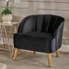 Discount ✨ Amaia Modern New Velvet Club Chair - Christopher Knight Home Black 🛒 -Living Room Chairs Sales unnamed file 10949