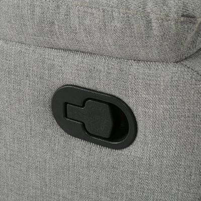 Cheap π Mozelle Classic Gliding Recliner - Christopher Knight Home Gray Fabric π 6 Cheap π Mozelle Classic Gliding Recliner - Christopher Knight Home Gray Fabric π - Image 4
