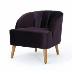 Discount ✨ Amaia Modern New Velvet Club Chair - Christopher Knight Home Black 🛒 -Living Room Chairs Sales unnamed file 10953