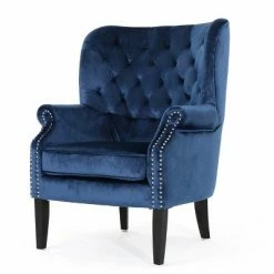 Budget ❤️ Tomlin New Velvet Club Chair - Christopher Knight Home Gray 😀 -Living Room Chairs Sales unnamed file 10998