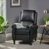 Outlet 🔔 Haddan Faux Leather Recliner Club Chair - Christopher Knight Home Burgundy Brown 😀