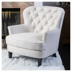 Best reviews of ⭐ Tafton Tufted Club Chair - Christopher Knight Home Navy 🛒