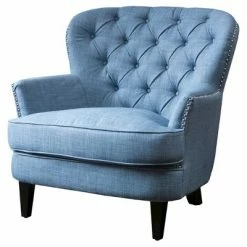 Best reviews of ⭐ Tafton Tufted Club Chair - Christopher Knight Home Navy 🛒 -Living Room Chairs Sales unnamed file 11031
