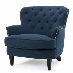 Best reviews of ⭐ Tafton Tufted Club Chair - Christopher Knight Home Navy 🛒 -Living Room Chairs Sales unnamed file 11035