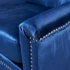 Brand new ⌛ Jaclyn New Velvet Tufted Club Chair - Navy - Christopher Knight Home 💯 -Living Room Chairs Sales unnamed file 11043