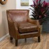 Best deal 🎁 Njord Vintage Leather Club Chair - Light Brown - Christopher Knight Home 🔔 -Living Room Chairs Sales unnamed file 11045