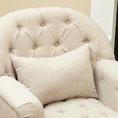 Wholesale ๐งจ Anastasia Tufted Chair Beige - Christopher Knight Home ๐ 4 Wholesale ๐งจ Anastasia Tufted Chair Beige - Christopher Knight Home ๐ - Image 2
