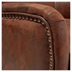 Outlet 🎁 Lorenzo Studded Club Chair Brown - Christopher Knight Home 🎁