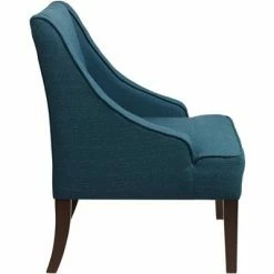 Coupon 👏 Elm Lane Dixon Blue Fabric Swoop Arm Chair ✔️ -Living Room Chairs Sales unnamed file 11100