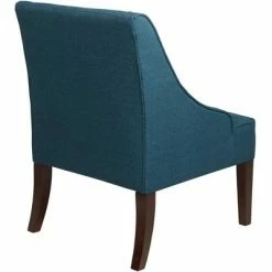 Coupon 👏 Elm Lane Dixon Blue Fabric Swoop Arm Chair ✔️ -Living Room Chairs Sales unnamed file 11101