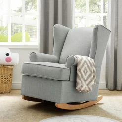 Best reviews of 🎁 Baby Relax Brennan Wingback Convertible Rocker Gray 👍 -Living Room Chairs Sales unnamed file 11135