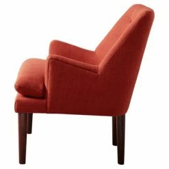 Cheap ✔️ Madison Park Faith Mid-Century Upholstered Accent Chair Sand ⭐ -Living Room Chairs Sales unnamed file 11144