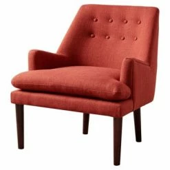 Cheap ✔️ Madison Park Faith Mid-Century Upholstered Accent Chair Sand ⭐ -Living Room Chairs Sales unnamed file 11148