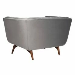 Hot Sale ✔️ Onyx Mid-Century Tufted Club Chair Dark Gray - Safavieh 🎉 -Living Room Chairs Sales unnamed file 11156