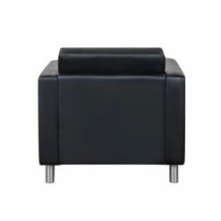 Budget 🔥 Vinyl Club Chair - Global Furniture Black 🔥 -Living Room Chairs Sales unnamed file 11165
