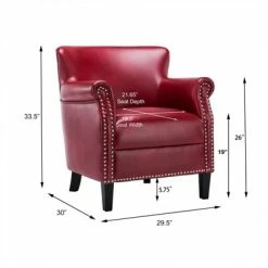 Brand new 🛒 Holly Red Club Chair - Comfort Pointe 🤩 -Living Room Chairs Sales unnamed file 11258