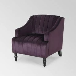 New ⭐ Carleson Glam Velvet Club Chair - Christopher Knight Home Red 🛒 -Living Room Chairs Sales unnamed file 11279