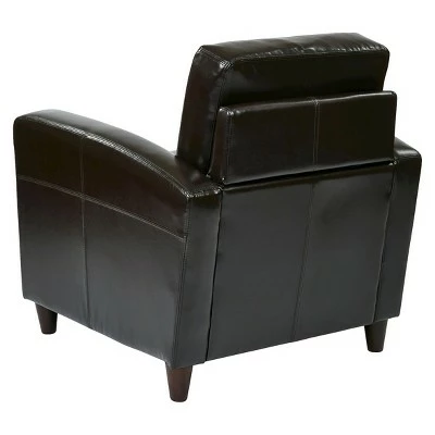 Best deal ๐ Venus Eco Leather Upholstered Club Chair Espresso - OSP Home Furnishings ๐ฅฐ 4 Best deal ๐ Venus Eco Leather Upholstered Club Chair Espresso - OSP Home Furnishings ๐ฅฐ - Image 2