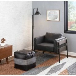 Budget 🎉 Kari Accent Chair - LumiSource Brown/cream 🎉 -Living Room Chairs Sales unnamed file 11312