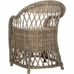 Outlet ⭐ Inez Wicker Club Chair - Safavieh ✔️ -Living Room Chairs Sales unnamed file 11347