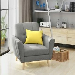 Deals 🎉 Treston Mid Century Club Chair - Christopher Knight Home Blue ✨ -Living Room Chairs Sales unnamed file 11384