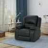 Promo ❤️ Malic Classic Tufted PU Leather Swivel Recliner - Christopher Knight Home Dark Brown 💯 -Living Room Chairs Sales unnamed file 1139