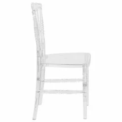New 💯 Flash Elegance Napoleon Stacking Chair Crystal Ice - Riverstone Furniture Collection 💯