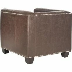 Hot Sale โญ Bentley Club Chair with Silver Nail Heads - Antique Brown - Safavieh ๐ 8 Hot Sale โญ Bentley Club Chair with Silver Nail Heads - Antique Brown - Safavieh ๐ -Living Room Chairs Sales unnamed file 11415