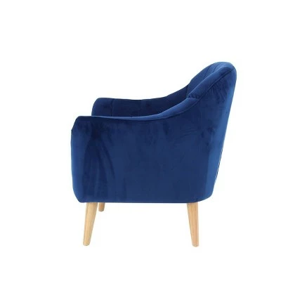 Best reviews of ๐ Olivia & May Modern Polyester and Wood Accent Chair Blue - Olivia & May โค๏ธ 5 Best reviews of ๐ Olivia & May Modern Polyester and Wood Accent Chair Blue - Olivia & May โค๏ธ - Image 3
