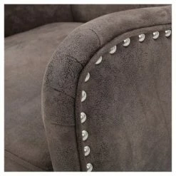 Deals 👏 Lorenzo High Back Chair - Christopher Knight Home Graphite Brown 😀