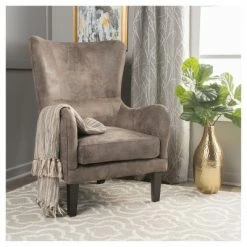 Deals 👏 Lorenzo High Back Chair - Christopher Knight Home Graphite Brown 😀 -Living Room Chairs Sales unnamed file 11446