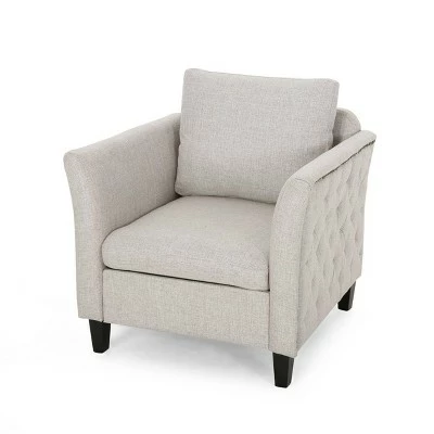 Budget ๐ Clostermen Traditional Club Chair - Christopher Knight Home Beige โจ 7 Budget ๐ Clostermen Traditional Club Chair - Christopher Knight Home Beige โจ - Image 5