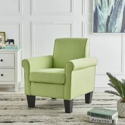 Deals ✔️ Simple Relax Microfiber Fabric Armchair in Green 😍