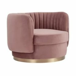 Coupon 🧨 Davy Tufted Velvet Swivel Round Accent Chair - Armen Living Dark Gray 😉 -Living Room Chairs Sales unnamed file 11507